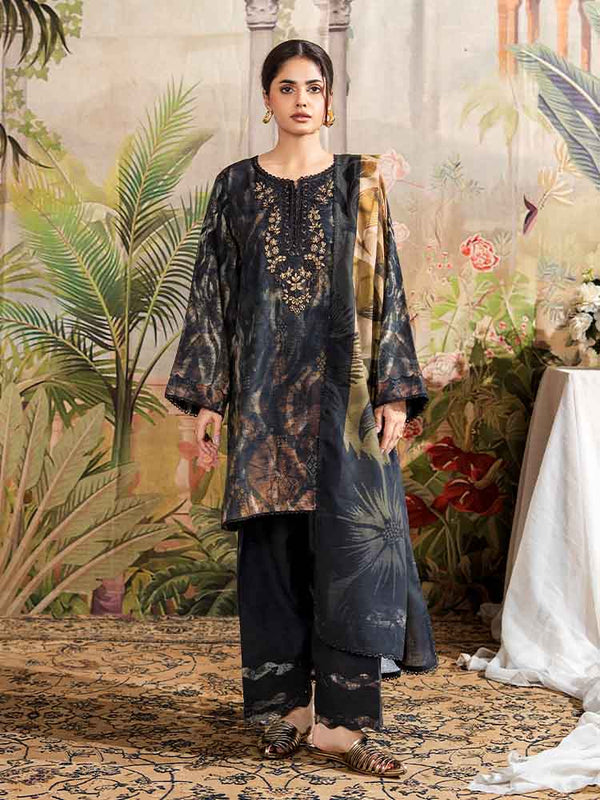 NORINE 3-Piece Unstitched Digital Printed Khaddar Suit