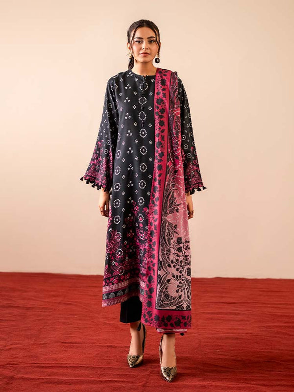 GEET 3-Piece Unstitched Digital Printed Linen Suit