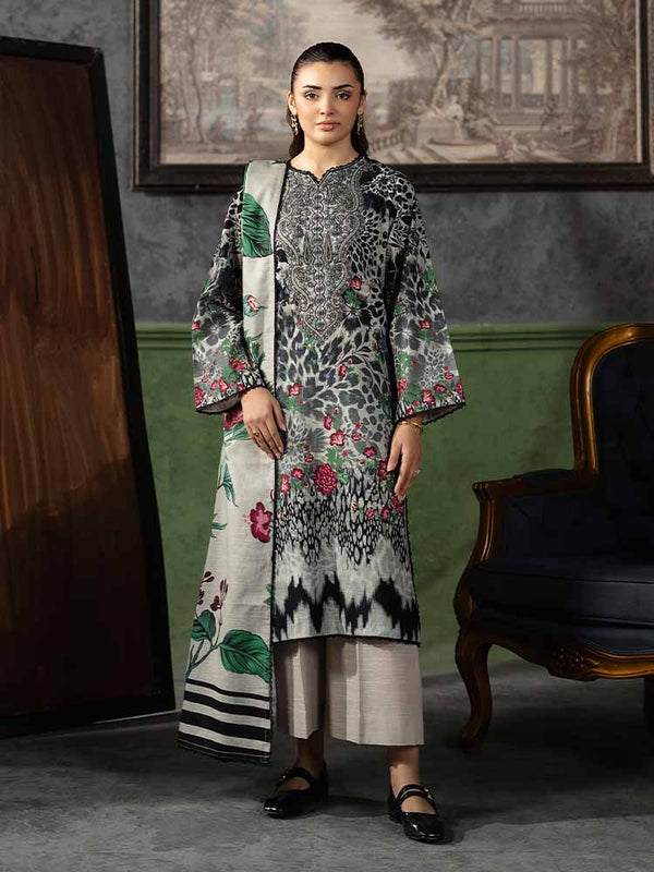 ROMA 3-Piece Unstitched Digital Printed Khaddar Suit