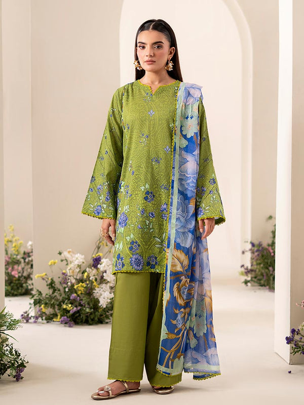 RANG ROZ 3-Piece Unstitched Digital Printed Lawn Suit