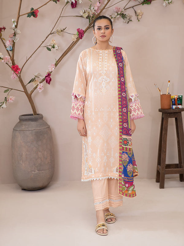 GULANA 3-Piece Unstitched Digital Printed Lawn Suit