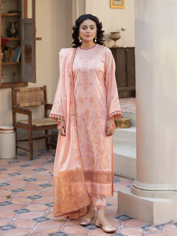 NAQSH E BAHAR 3 Pieces Unstitched Lawn Dyed Embroidered Suit