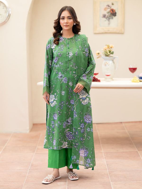 AHIN 3-Piece Unstitched Digital Printed Lawn Suit